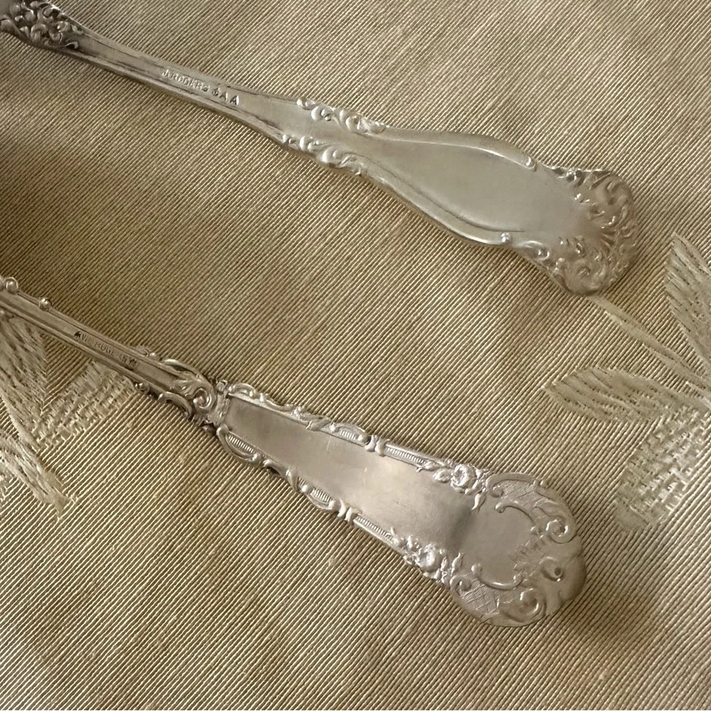 Set of 2 Vintage WM Rogers ⭐️ Large Meat Serving Fork & Gravy Ladle.